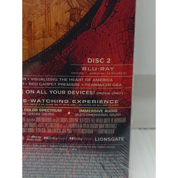 Hell or High Water Steelbook 4K UHD +Bluray+ Digital Sealed new - Picture 7 of 7